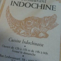 Photo taken at Indochine by Nathan F. on 6/9/2012