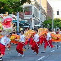 Photo taken at Chinatown Seafair Parade by Cameron E. on 7/23/2012