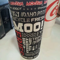 Photo taken at Mooyah Burger by Melissa R. on 7/12/2012