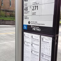Photo taken at Metro Bus Stop (10912) - 15th &amp;amp; 43rd (Southbound) by Jeroen V. on 4/9/2012