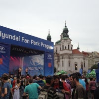 Photo taken at Hyundai Fan Park, Praha by Melissa B. on 6/24/2012