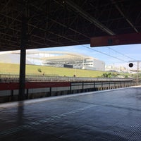 Photo taken at Estação Corinthians - Itaquera (CPTM) by Lorena F. on 1/21/2018