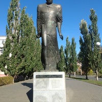 Photo taken at Памятник Достоевскому by Kseniya G. on 10/13/2012