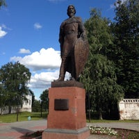 Photo taken at Памятник Александру Невскому by Alexander D. on 6/26/2014