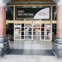 Photo taken at Gent-Sint-Pieters Railway Station by MINJAE K. on 9/28/2018