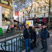 Photo taken at Métro Belleville — Commune de Paris 1871 [2,11] by MINJAE K. on 10/6/2018