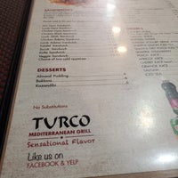 Снимок сделан в Turco Mediterranean Grill пользователем Alayna W. 12/23/2023