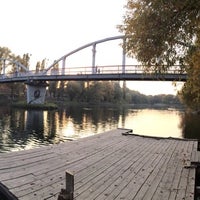 Photo taken at Мост влюблённых by Anton G. on 10/14/2014