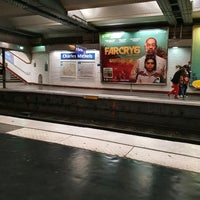Photo taken at Métro Charles Michels [10] by Thor M. on 10/10/2021