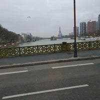 Photo taken at Pont Mirabeau by Thor M. on 1/16/2022