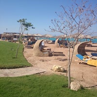 Photo taken at Hilton Hurghada Plaza by Mari P. on 4/19/2015