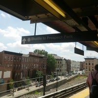 Photo taken at MTA Subway - S Franklin Ave Shuttle by Michael D. on 7/4/2013