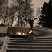 Photo taken at Menneiden sukupolvien ja muualla lepäävien muistolle -muistomerkki by Rasmus S. on 1/13/2019