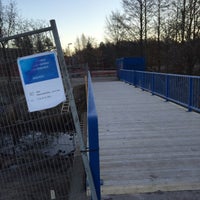 Photo taken at Trumpettipolun kevyen liikenteen silta by Rasmus S. on 12/23/2015