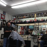 Photo taken at Thomas&amp;#39; Barber Shop by Michael B. on 7/27/2013