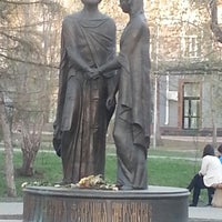 Photo taken at Памятник Петру и Февронии by Olly O. on 5/2/2014
