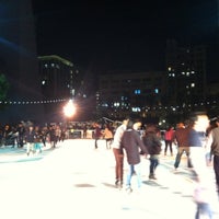 Photo taken at Pershing Square Downtown On Ice by Shelya J. on 11/23/2014