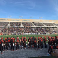 Photo taken at Powers Field at Princeton Stadium by Katie B. on 11/11/2017