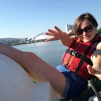 Photo taken at Акватория для катамаранов, лодок, байдарок и субмарин на Свислочи by Ann A. on 8/28/2016