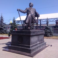 Photo taken at Памятник Савве Мамонтову by Mikhail D. on 7/27/2014