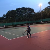 Photo taken at Sahakorn Village Soi 47 - Tennis Court by Bom N. on 10/6/2016