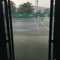 Photo taken at Tennis Court by Bom N. on 9/20/2018