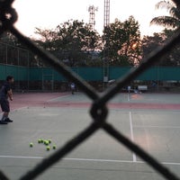 Photo taken at Sahakorn Village Soi 47 - Tennis Court by Bom N. on 3/12/2015