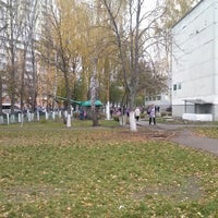 Photo taken at Стадион школ №72 и 230 by Yuri H. on 10/28/2012