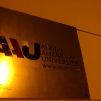 Photo taken at Anglo-American University by Jan S. on 4/24/2013