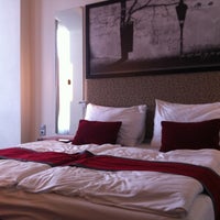 Photo taken at Red and Blue Design Hotel by Sébastien J. on 10/9/2012
