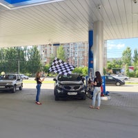 Photo taken at Газпромнефть АЗС № 165 by Ekaterina G. on 6/16/2016