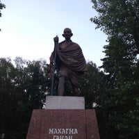 Photo taken at Памятник Махатме Ганди by Julia G. on 5/31/2013