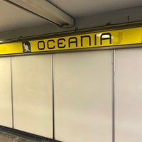 Photo taken at Metro Oceanía (Líneas 5 Y B) by Arturo G. on 11/10/2021