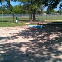 Photo taken at White Oak Bayou Dog Park by Amanda B. on 9/23/2012