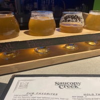 Photo taken at Saucony Creek Brewing Company + Gastropub by Cortney M. on 5/6/2022
