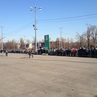 Photo taken at Кассы стадиона Лужники (левое крыло) by Alexander S. on 4/13/2013
