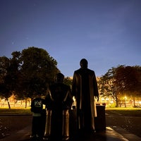 Photo taken at Marx-Engels-Denkmal by Cornell P. on 10/9/2022