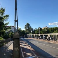 Photo taken at Langenscheidtbrücke by Cornell P. on 6/30/2018
