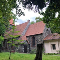 Photo taken at Dorfkirche Britz by Cornell P. on 8/17/2023