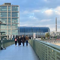 Photo taken at Gustav-Heinemann-Brücke by Cornell P. on 10/14/2022