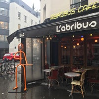 Photo taken at L&amp;#39;Abribus Café by Sandrine A. on 3/17/2018