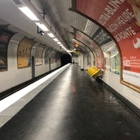Photo taken at Métro Télégraphe [11] by Sandrine A. on 7/14/2018