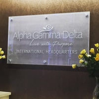 Photo taken at Alpha Gamma Delta Fraternity International Headquarters by Eilish M. on 3/5/2016