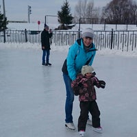 Photo taken at Каток Заельцовского Парка by Masha B. on 1/1/2015