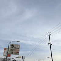 Photo taken at LA MTA Bus Stop Santa Monica &amp;amp; La Cienega (Stop #12150) by Arjan T. on 1/27/2016