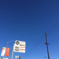 Photo taken at LA MTA Bus Stop Santa Monica &amp;amp; La Cienega (Stop #12150) by Arjan T. on 2/1/2016