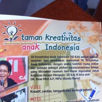 Photo taken at SD Kreativitas Anak Indonesia by Ikarisca on 9/16/2013