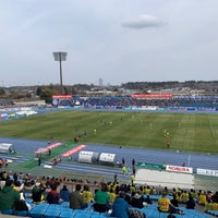 Photo taken at K&amp;#39;s denki Stadium Mito by 天使礫九段 on 3/24/2024