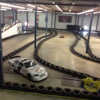 Photo taken at The Pit Indoor Kart Racing by James R. on 4/12/2014