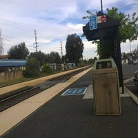 Photo taken at Broadway Caltrain Station by Vishvesh S. on 3/15/2015